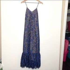 Anthro Moulinette Soeurs Celestial Lace Maxi Dress